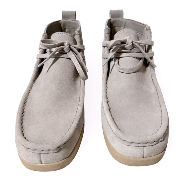 Everlane The Moc Toe Leather Chukka Desert Boot in Stone Grey Suede Like New 9 - Picture 5 of 16